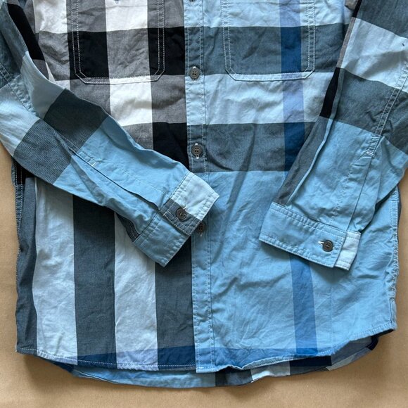 Burberry Kids Blue Camper Check Button Down | 10Y - Picture 3 of 8